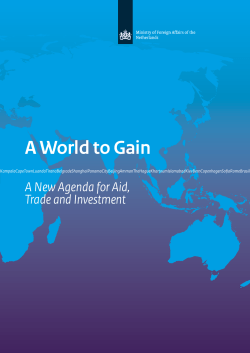 A world to gain: A New Agenda for Aid, Trade and