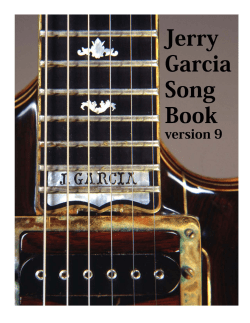 PDF &ndash; Jerry Garcia Song Book Ver 9