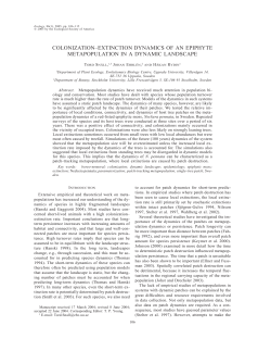 colonization&ndash;extinction dynamics of an epiphyte