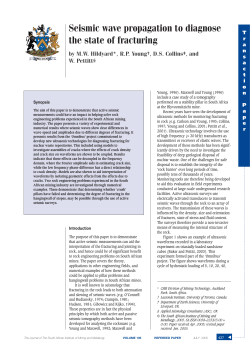 Seismic wave propagation to diagnose the state of fracturing
