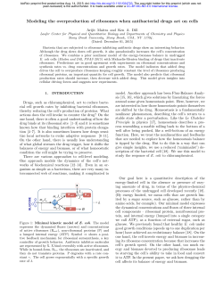 Modeling the overproduction of ribosomes when