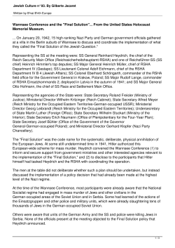 Jewish Culture n&deg;93. By Gilberte Jacaret