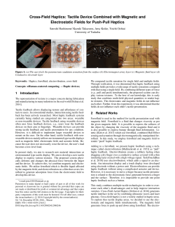 Cross-Field Haptics: Tactile Device Combined with Magnetic and