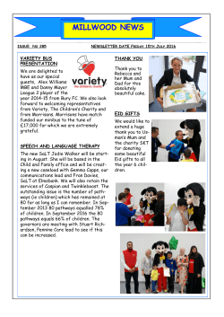 millwood news - Millwood Primary Special School