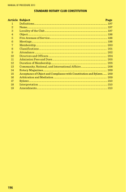 Standard Rotary Club Constitution - My Rotary