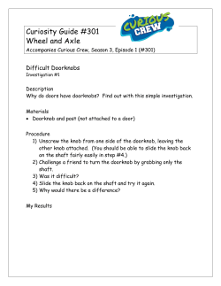 Curiosity Guide #301 Wheel and Axle