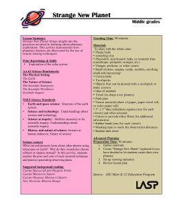 Strange New Planet - Laboratory for Atmospheric and Space Physics
