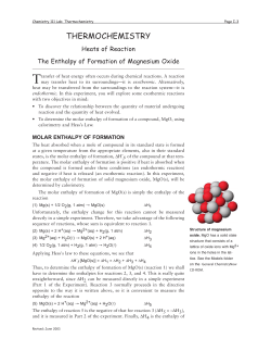 THERMOCHEMISTRY