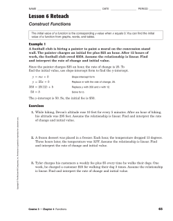 Chapter 4-6 Reteach and HW Practice