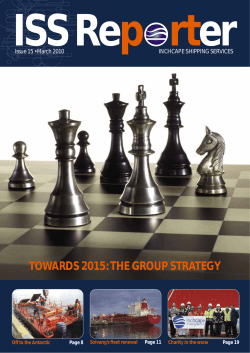 TOWARDS 2015: THE GROUP STRATEGY