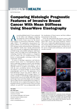 Comparing histologic Prognostic features of invasive Breast Cancer