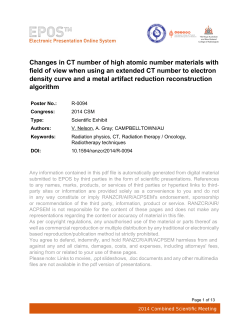 Changes in CT number of high atomic number materials with field of