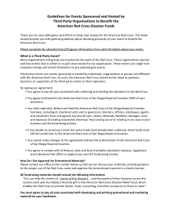 Guidelines for Events Sponsored and Hosted by