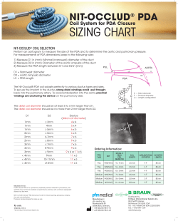 Sizing Poster - B. Braun Interventional Systems