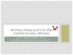 spatial inequality in the united states, 1970-2010