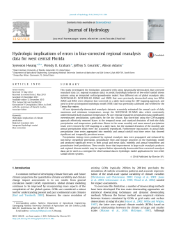 Hwang et al. 2014 Journal of Hydrology