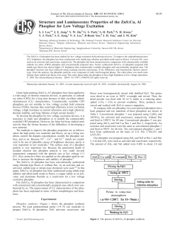 Structure and Luminescence Properties of the ZnS:Cu, Al Phosphor