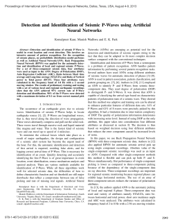 Detection and Identification of Seismic P