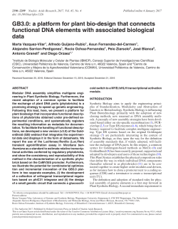 GB3.0: a platform for plant bio-design that connects functional DNA