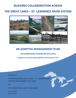building collaboration across the great lakes – st. lawrence river