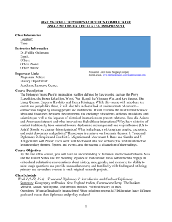 HIST 294 The United States and Asia