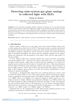 Detecting solar-system gas giant analogs in