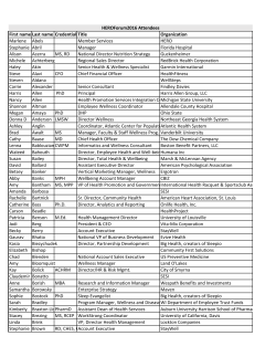 First name Last name CredentialsTitle Organization Marlene Abels