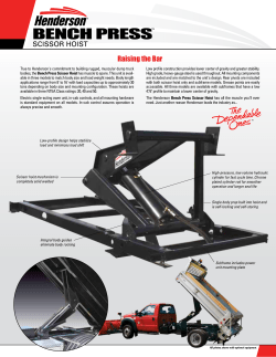 Raising the Bar - Henderson Products