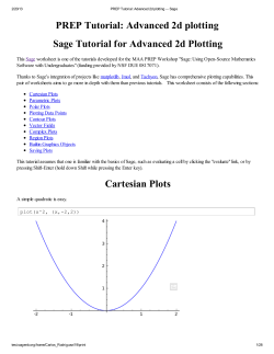 Advanced 2d plotting Sage Tutorial for Advanced 2d Plotting