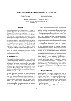 Action Recognition by Shape Matching to Key Frames