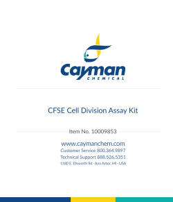CFSE Cell Division Assay Kit