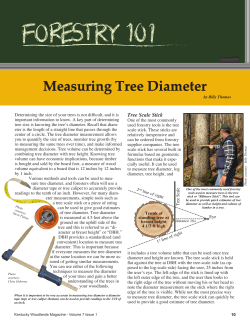 Measuring Tree Diameter - University of Kentucky