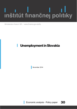 Unemployment in Slovakia