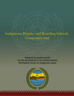 Boarding Schools - the United Nations