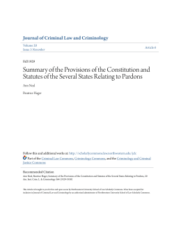 Summary of the Provisions of the Constitution and Statutes of the