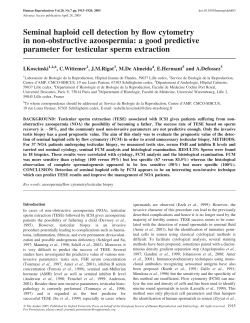 Seminal haploid cell detection by flow cytometry