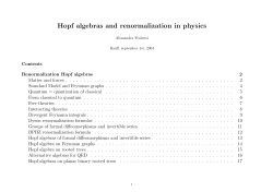 Hopf algebras and renormalization in physics