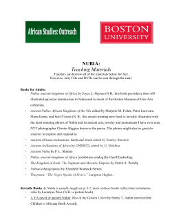 NUBIA: Teaching Materials