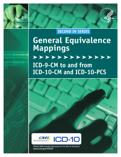 General Equivalence Mappings: ICD-9-CM to and from ICD-10