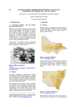 P.4 VICTORIA`S HIGHEST TEMPERATURE ON RECORD, 123.5&deg;F