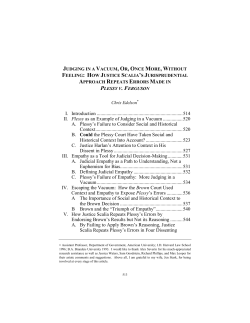 Plessy v. Ferguson - The University of Akron