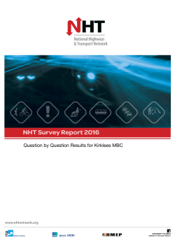 Detail of Kirklees NHT Survey Report 2016