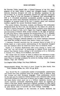 The Book of Amos. Translated by John Sturdy [review]
