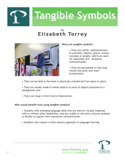 Tangible Symbols - Perkins eLearning