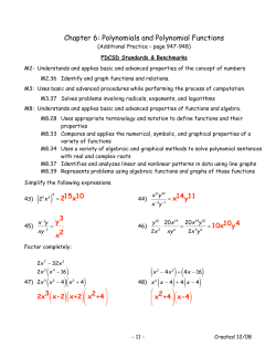 Semester 2 Review Solution Guide 12-08