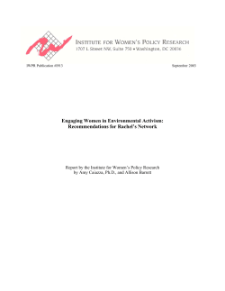 The Gender Gap in Environmental Attitudes