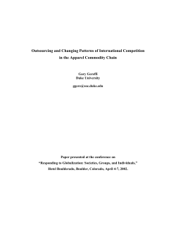 Outsourcing and Changing Patterns of International Competition in