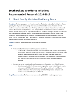 December 2015 Recommendations