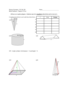 r S.A. Volume 1) 2) 3) 5) 4) 6) Honors Geometry: R5, R6