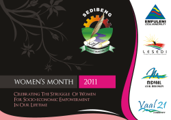 20110803 WM Brochure PR - Sedibeng District Municipality